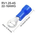 thumbnail image 3 of RV1.25-4S Insulated Crimp Terminal Ring Spade Wire Connector 10Pcs, 3 of 3