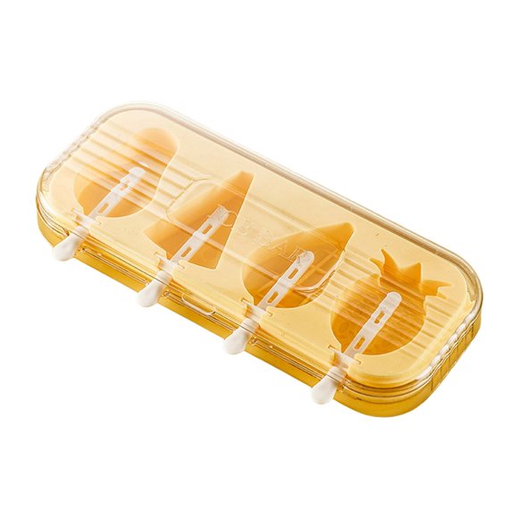 Popsicle Set 4 Silicone Popsicle Maker Ice Plastic Material Food Grade Cartoon Design Easy Release Stackable for Summer Homemade Cakesicles Kids Family