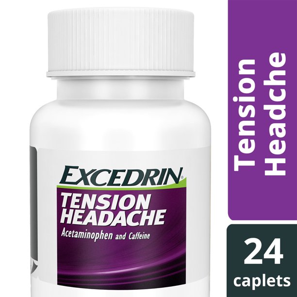 Excedrin Tension Headache AspirinFree Caplets for Head, Neck, and