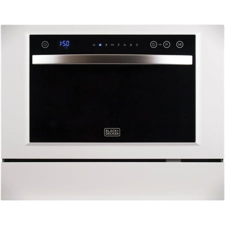 BLACK+DECKER BCD6W Compact Countertop Dishwasher