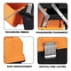 thumbnail image 3 of Caja de herramientas de plástico de 17 pulgadas: organizador de caja de herramientas portátil de almacenamiento multifunción de 3 niveles, negro/naranja, 3 of 7