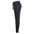 thumbnail image 4 of DailyWear Womens Juniors Lightweight Soft Cotton Jogger Pants Black, Medium, 4 of 4