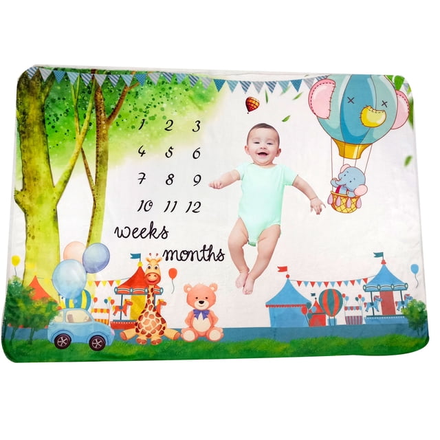 Manta de hitos para bebés, fondo para fotos del mes del bebé, manta para fotografía de recién nacidos, manta de accesorios