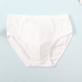 thumbnail image 2 of oelaio Boys Cotton Underwear Panties for Kids Solid Color Briefs Bottoms Breathable Soft Jock Straps White XL, 2 of 7