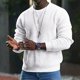 thumbnail image 3 of Mens Long Sleeve Waffle Thermal Shirt Tee Crew Neck Layering Color Size New Top, 3 of 8