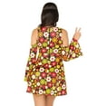 thumbnail image 2 of Leg Avenue Women's Starflower Groovy Hippie 60s Costume, 2 of 5