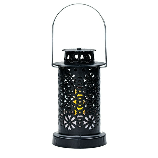 Vela LED sin llama a pilas con luz cálida amarilla para decoración de fiestas navideñas, para colgar o usar sobre la mesa, iluminación ambiental portátil, segura, sin humo, construcción de plástico.