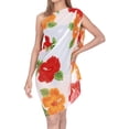 thumbnail image 2 of HAPPY BAY Women's Bikini Wraps Beach Wrap Cover up Sarong Skirt Bathing suit Swimsuit Cover Ups for Swimwear Women One Size Marmalade, Floral, 2 of 4