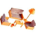 thumbnail image 3 of Ensemble de Mini Meubles de Maison Modèle Mini Canapé Lampe de Sol Mini Ornement de Maison, 3 of 8