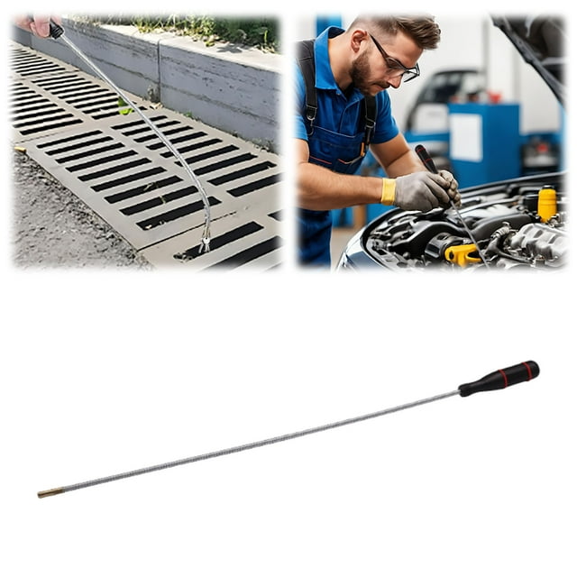 Extended Reach Flexible Pickup Tool Long Bendable Sweeper For Hard Areas Retrieving Car Keys USB Drives Screws And Small Metal Objects
