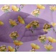 thumbnail image 4 of oneOone Viscose Chiffon Pastel Purple Fabric Flower & Leaves Watercolor Sewing Material Print Fabric By The Yard 42 Inche Wide, 4 of 4