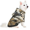 thumbnail image 2 of Honeii Graceful Snow Leopard Print Small Dog Hoodies Pet Hooded Sweatshirts Fall Winter Puppy Cat Sweaters Warm Clothes for Small Dogs Outfits Costume-XX-Large, 2 of 7
