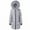 Gray, variant on yillto Women Long Quilted Coat Hooded Maxi Length Puffer Jacket Padded Coat Winter Warm Outerwear