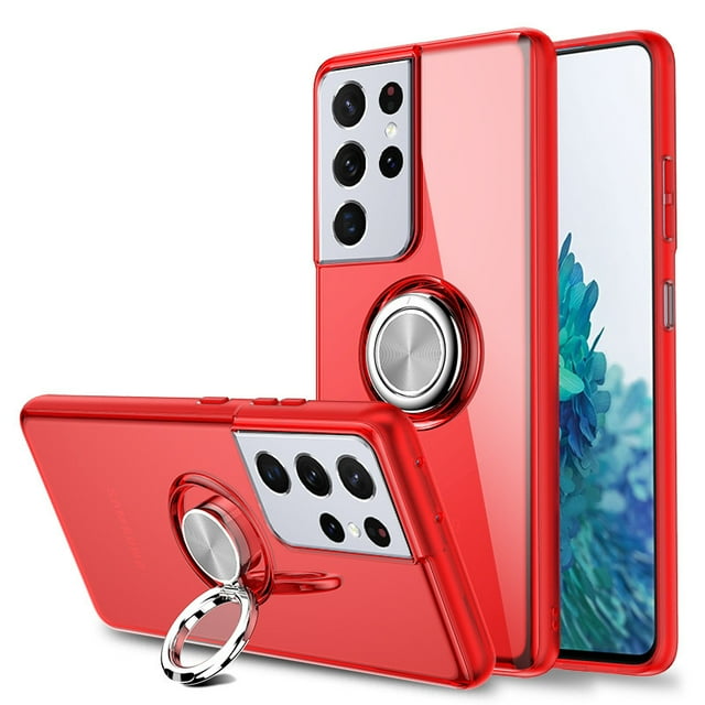 Case for Samsung S22 Ultra, Phone Case Shockproof Silicone Cover, s20plus Rosy Case Only