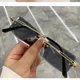 thumbnail image 5 of Gafas de sol sin montura a la moda para hombres y mujeres, gafas de sol Retro de marca de lujo, gafas de sol UV400 para viajes al aire libre, 5 of 5