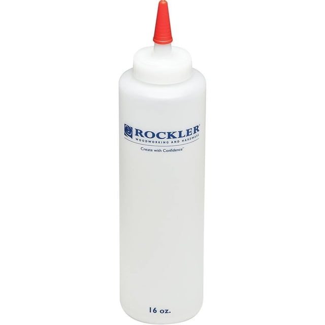 Standard 16 oz Refillable Glue Bottles w/Standard Glue Applicator Tips for Bottles – Clog-Free, Customizable Flow Durable, Easy-to-Clean Woodworking Accessories for Precision