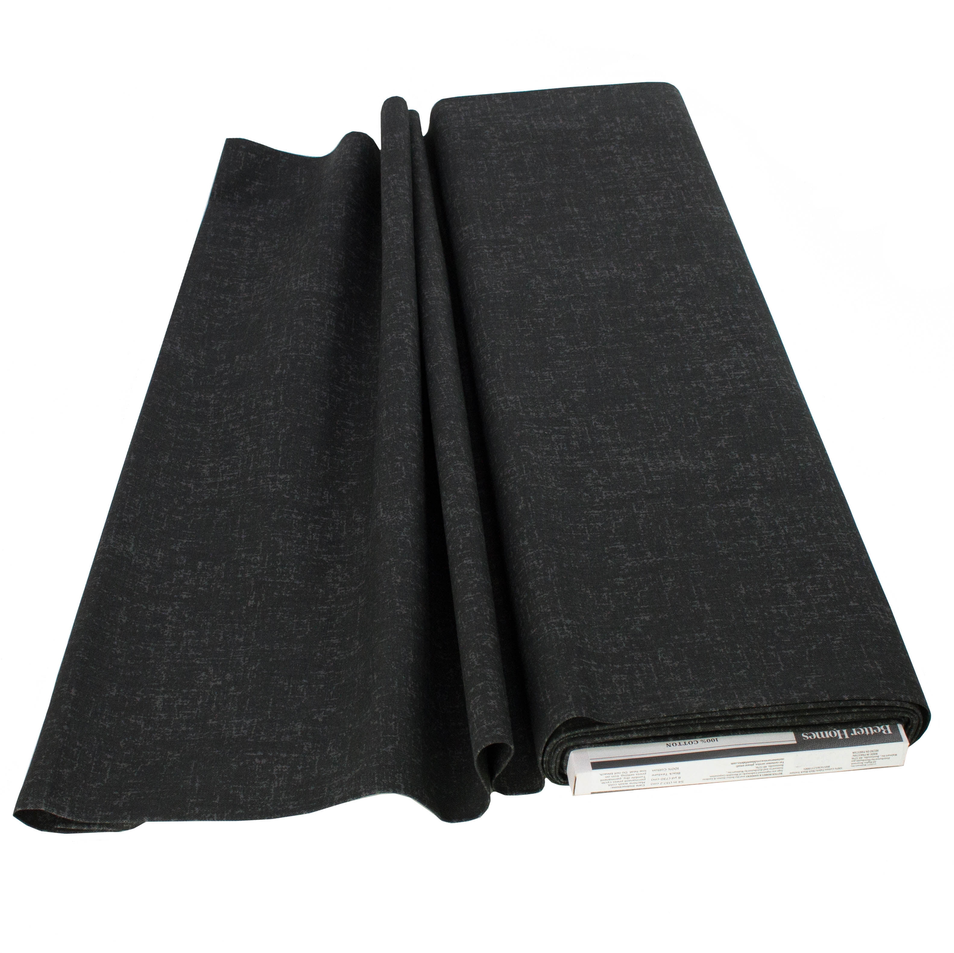 Better Homes & Gardens 54” 100% Cotton Fabric, 8 Yard by the Bolt, Texture Solid Black
