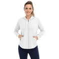 thumbnail image 3 of Women's Jacket Lightweight Full Zip Hoodie with Pockets Sports Outdoor UPF 50+, 3 of 6