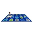 thumbnail image 4 of Joy Carpets Kid Essentials Watercolor Spots 5'4" x 7'8" Indoor Area Rug in Color Marine, 4 of 7