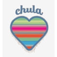 thumbnail image 5 of Chula Mexican Woven Heart Sarape Adult White Long Sleeve Hoodie-XL, 5 of 6