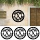 thumbnail image 3 of Letreros Metal Con Apellido Señal Bienvenida Inicial para Interior Y Exterior, 3 of 9