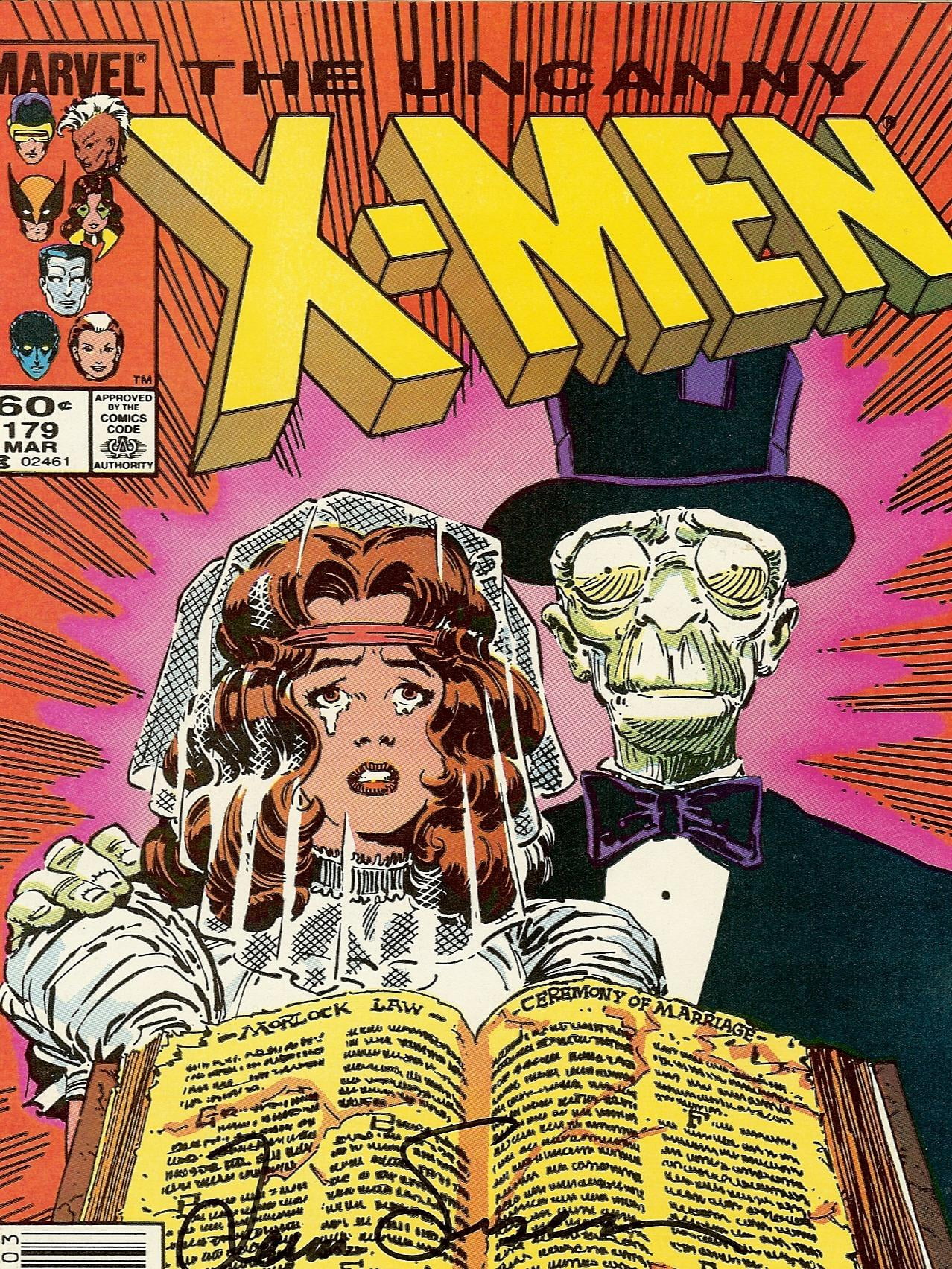 Uncanny X-Men #179 Newsstand Signed Louise Simonson