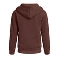 thumbnail image 5 of Gubotare Girls Zip Up Hoodie Kids Fashion Oversized Sweatshirt Jacket With Pockets Lightweight Preppy Sweatshirts 5-14 Years (Coffee, 10-11 Years), 5 of 7