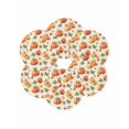 thumbnail image 7 of 15 Inch Round Placemats Set of 6, Orange Pumpkins Fall Non Slip Heat Insulation PP Table Mats, Rustic Leaves Thanksgiving Farmhouse Washable Place Mats for Kitchen Dining Party Table Decor, 7 of 7