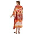 thumbnail image 4 of Bimba Damen Bedrucktes Rayon Cover-Up Kaftan Langes Kimono Maxikleid Side Split Beach Kaftankleid, 4 of 7