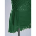 thumbnail image 6 of Yeahdor Kids Girls Sleeveless Rhinestones Ballet Leotard Contemporary Modern Lyrical Dance Dress Green 14, 6 of 7