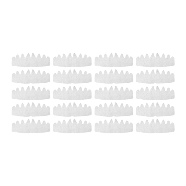 20 insertos para gorras de béisbol, cómodos forros para gorras de golf para adultos. Blanco 26cmx10cm