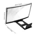 thumbnail image 2 of LEORX 1Pack Mobile Phone Magnifier ABS Acrylic for Home Use 12-inch Screen, 2 of 8