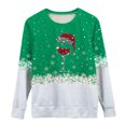 thumbnail image 5 of Pntutb Navidad moda mujer Casual manga larga cuello redondo impreso señoras sudadera tops Pntutb Pntutb-4643, 5 of 5