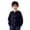 Navy, variant on Girls and Boys Woolen Cardigan Crew Neck Button Down Open Front Long Sleeve Sweater Jacket Spring Autumn Soft Sweater Coat