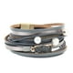 thumbnail image 1 of Regalos para fiestas, decoración, pulsera, accesorio para club, piedra triturada volcánica gris, 1 of 7