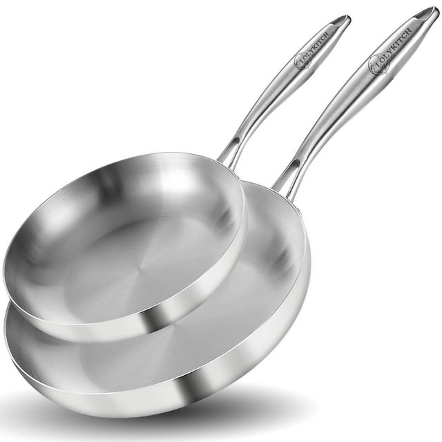 Juego de Sartenes LOLYKITCH Acero Inoxidable Mango Desmontable Inducción Apto para Lavaplatos y Horn