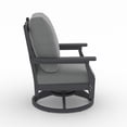 thumbnail image 5 of Cortina Gray Rectangle Fire Pit Table with Aspen Rock-Swivel Chair-5 Piece, 5 of 6