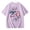 Purple, variant on 250 Anniversary Usa Shirt Summer Tops Graphic Tees for Girls and Boys Stylish Printed Short Sleeve Round Neck Comfortable Casual Daily Everyday Wear Beige