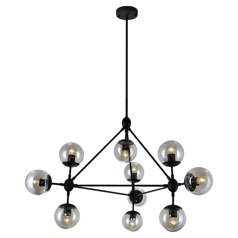 contemporary metal chandelier