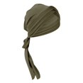 thumbnail image 2 of MSJUHEG Head Scarves for Chemo,Turbans,Hair Scarf,Chemo Headwear,Head Wraps,Eid Al Fitr Forehead Triple Long Tail Headband Can Be Tied Behind Hat Army Green One Size, 2 of 3
