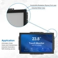 thumbnail image 2 of GreenTouch 23.8" 10 Points PCAP Open Frame Touch Screen Monitors,1920x1080,Black,1000 Nits Brightness, 2 of 7
