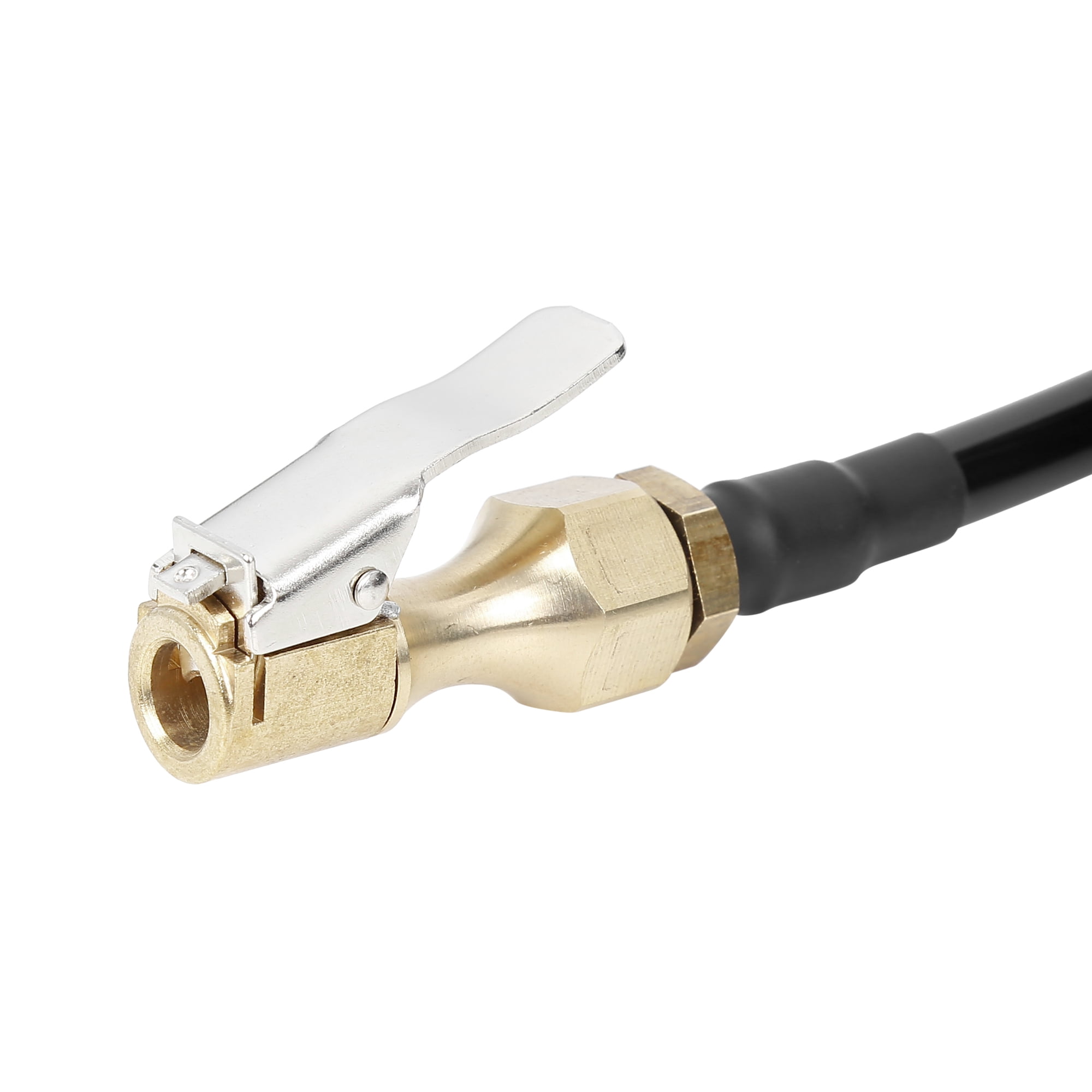 Unique Bargains Black Tire Inflator Hose with Locking Chuck 0.31" OD