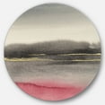 thumbnail image 1 of Designart 'Pink Shabby Storm II' Shabby Chic Metal Circle Wall Art, 1 of 3