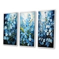 thumbnail image 3 of Designart "pasture Of Forgetmenots Flowers III" Floral & Botanical Framed Wall Art Set Of 3 - Blue Meadow Frame Gallery Wall Set For Home Decor, 3 of 6