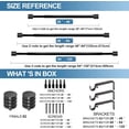 thumbnail image 5 of Urbanest Adjustable Single Curtain Rod Set Aspire Finials – 5/8-Inch Diameter, With Black Rod, 48–84 Inches, 5 of 6