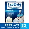Lactaid Fast Act Lactose Relief Chewables, Vanilla, 32 Packs of 1 Ct
