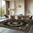 thumbnail image 3 of ZENELESS 8x10ft Large Washable Area Rugs, Soft Low Pile Print Rugs,Machine Washable Carpet for Living Room Dining Room Bedroom Den Nursery Black, 3 of 9