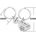 thumbnail image 4 of Couple Keychain Gifts for Girlfriend Boyfriend Puzzle Couple Keychain for Him Her Matching Couples Key Chain set Couples Jewelry Gift for Valentines Day Anniversary, 4 of 8