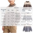 thumbnail image 3 of Atogsazn Kids Boys Knitted Sweater CHildren Casual Colorblock Long Sleeve Sweaters Crew Neck Fall Winter Tops Khaki 11-12 Years Fashion, 3 of 9