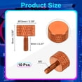 thumbnail image 2 of Uxcell Knurled Thumb Screw, Aluminum Alloy Flat Knurled Head Fasteners for PC Case Orange M3x8mm, 2 of 7